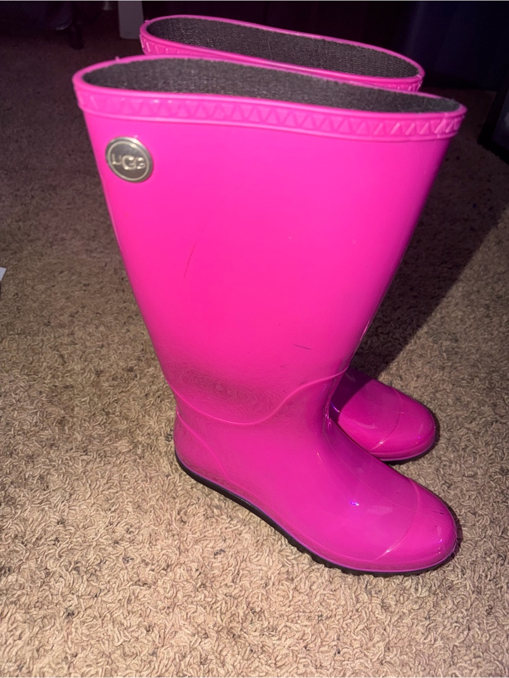 UGG Hot Pink Women's Rain Boots